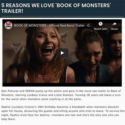 5 REASONS WE LOVE ‘BOOK OF MONSTERS’ TRAILER!